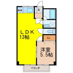 シティパルスギモトⅠの物件間取画像